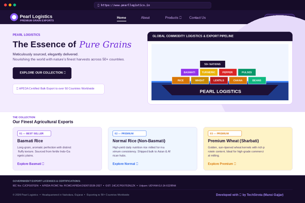 Pearl Logistics — Global Agro-Export Platform